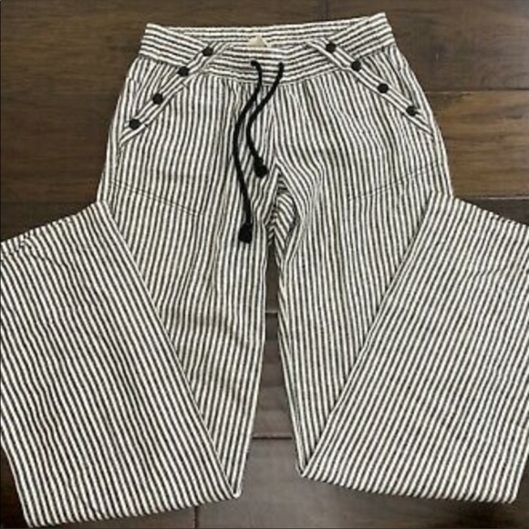 Rewind Pants - Rewind Size 1 Striped Linen Pants